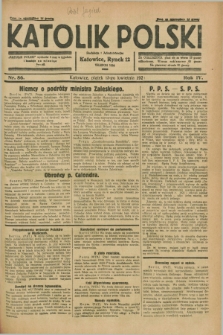 Katolik Polski. R.4, nr 86 (13 kwietnia 1928) + dod.