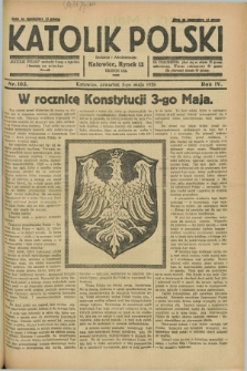 Katolik Polski. R.4, nr 103 (3 maja 1928) + dod.