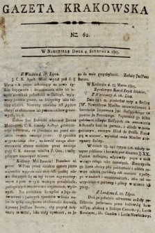 Gazeta Krakowska. 1805, nr 62