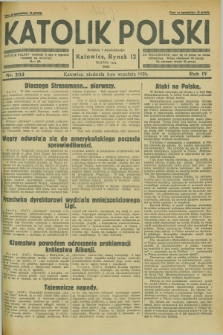 Katolik Polski. R.4, nr 203 (2 września 1928) + dod.