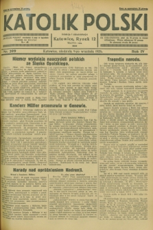 Katolik Polski. R.4, nr 209 (9 września 1928) + dod.