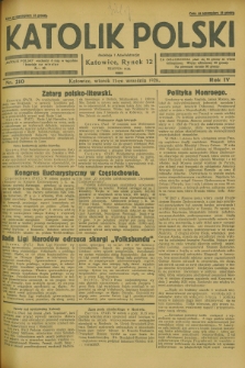 Katolik Polski. R.4, nr 210 (11 września 1928) + dod.