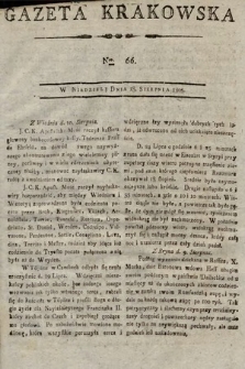 Gazeta Krakowska. 1805, nr 66
