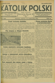 Katolik Polski. R.4, nr 233 (7 października 1928) + dod.