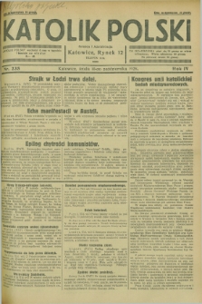 Katolik Polski. R.4, nr 235 (10 października 1928) + dod.