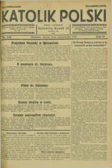 Katolik Polski. R.4, nr 246 (23 października 1928) + dod.
