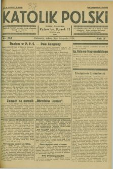 Katolik Polski. R.4, nr 255 (3 listopada 1928) + dod.