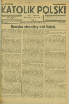 Katolik Polski. R.4, nr 263 (13 listopada 1928) + dod.