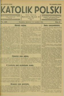 Katolik Polski. R.4, nr 280 (2 grudnia 1928) + dod.