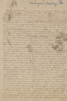 Dokumenty dotyczące Wawrzyńca Dzieduszyckiego i jego żony Anastazji z Mierów z lat 1798-1845