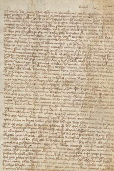 Dokument zawierający wyrok sędziego wyznaczonego przez biskupa krakowskiego w sporze o probostwo w parafii św. Mikołaja w Bochni