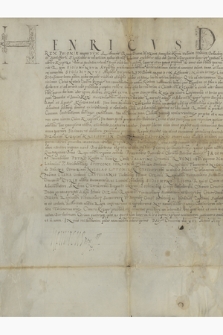 Dokument króla Henryka Walezego potwierdzający zwolnienia nadane Bartłomiejowi Cerinusowi, celnikowi komory celnej w Krzepicach i jego spadkobiercom