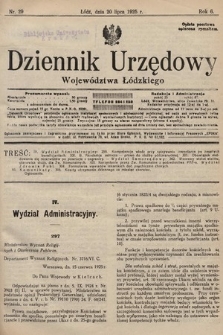 Dziennik Urzędowy Województwa Łódzkiego. 1925, nr 29