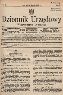 Dziennik Urzędowy Województwa Łódzkiego. 1925, nr 31