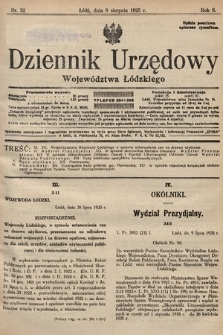 Dziennik Urzędowy Województwa Łódzkiego. 1925, nr 32