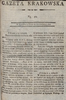 Gazeta Krakowska. 1805, nr 92