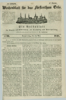 Wochenblatt für das Fürstenthum Oels : ein Volksblatt für Staats- und Gemeinwohl, zur Belehrung und Unterhaltung. Jg.15, № 32 (18 Mai 1848)