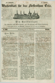 Wochenblatt für das Fürstenthum Oels : ein Volksblatt für Staats- und Gemeinwohl, zur Belehrung und Unterhaltung. Jg.15, № 99 (24 Oktober 1848)