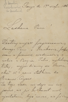 Korespondencja wzajemna Antoniego Błażowskiego i Karoliny z Abramowiczów Szczerbińskiej, 2v. Błażowskiej z lat 1886–1893
