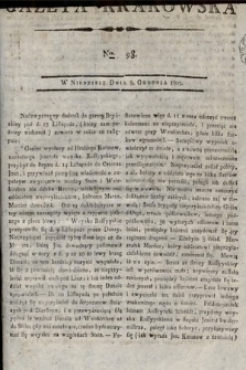 Gazeta Krakowska. 1805, nr 98