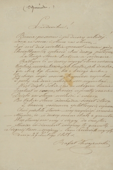 Listy Rafała Krajewskiego do przyjaciół i rodziny z lat 1858-1864