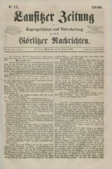 Lausitzer Zeitung : für Tagesgeschichte und Unterhaltung nebst Görlitzer Nachrichten. 1850, № 11 (24 Januar) + dod.
