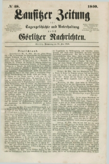 Lausitzer Zeitung : für Tagesgeschichte und Unterhaltung nebst Görlitzer Nachrichten. 1850, № 58 (16 Mai) + dod.