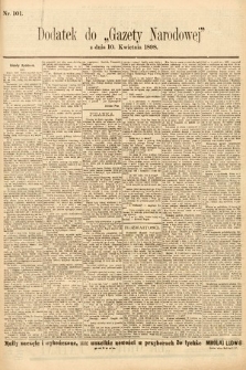 Gazeta Narodowa. 1898, nr 101