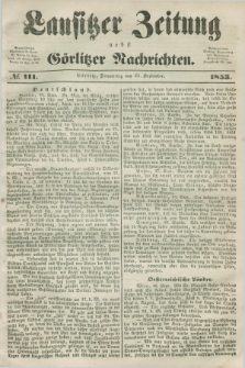 Lausitzer Zeitung nebst Görlitzer Nachrichten. 1853, № 111 (22 September)