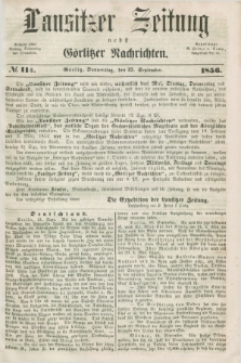Lausitzer Zeitung nebst Görlitzer Nachrichten. 1856, № 114 (25 September)