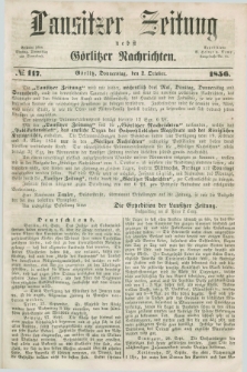 Lausitzer Zeitung nebst Görlitzer Nachrichten. 1856, № 117 (2 October)