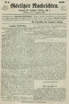 Görlitzer Nachrichten : beilage zur Lausitzer Zeitung. 1853, № 1 (4 Januar)