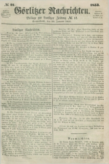 Görlitzer Nachrichten : beilage zur Lausitzer Zeitung. 1853, № 12 (29 Januar)