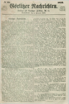 Görlitzer Nachrichten : beilage zur Lausitzer Zeitung. 1853, № 15 (5 Februar)