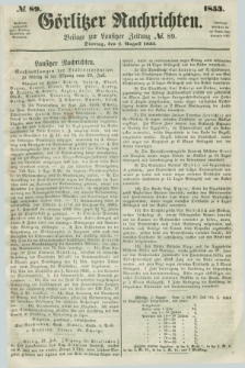 Görlitzer Nachrichten : beilage zur Lausitzer Zeitung. 1853, № 89 (2 August)
