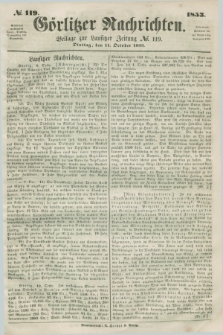 Görlitzer Nachrichten : beilage zur Lausitzer Zeitung. 1853, № 119 (11 October)