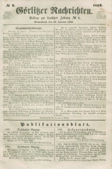 Görlitzer Nachrichten : beilage zur Lausitzer Zeitung. 1856, № 9 (19 Januar)