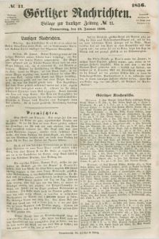 Görlitzer Nachrichten : beilage zur Lausitzer Zeitung. 1856, № 11 (24 Januar)