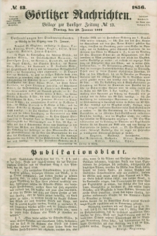 Görlitzer Nachrichten : beilage zur Lausitzer Zeitung. 1856, № 13 (29 Januar)