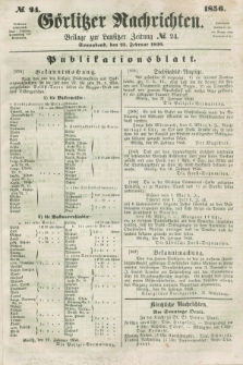 Görlitzer Nachrichten : beilage zur Lausitzer Zeitung. 1856, № 24 (23 Februar)