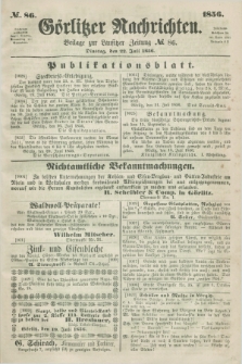 Görlitzer Nachrichten : beilage zur Lausitzer Zeitung. 1856, № 86 (22 Juli)