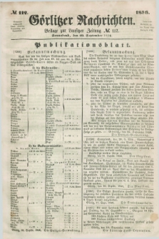 Görlitzer Nachrichten : beilage zur Lausitzer Zeitung. 1856, № 112 (20 September)