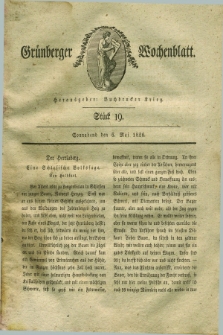 Gruenberger Wochenblatt. 1826, Stück 19 (6 Mai)