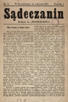 Sądeczanin : dodatek do „Mieszczanina”. 1897, nr 8