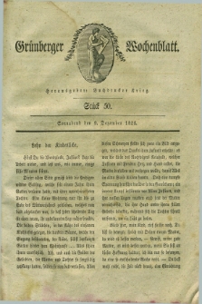 Gruenberger Wochenblatt. 1826, Stück 50 (9 Dezember)