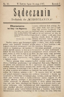 Sądeczanin : dodatek do „Mieszczanina”. 1897, nr 10