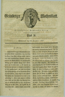 Gruenberger Wochenblatt. 1827, Stück 50 (15 Dezember)
