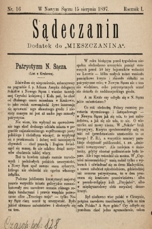 Sądeczanin : dodatek do „Mieszczanina”. 1897, nr 16