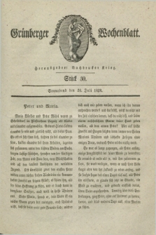 Gruenberger Wochenblatt. 1828, Stück 30 (26 Juli)