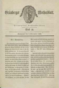 Gruenberger Wochenblatt. 1828, Stück 36 (6 September)
